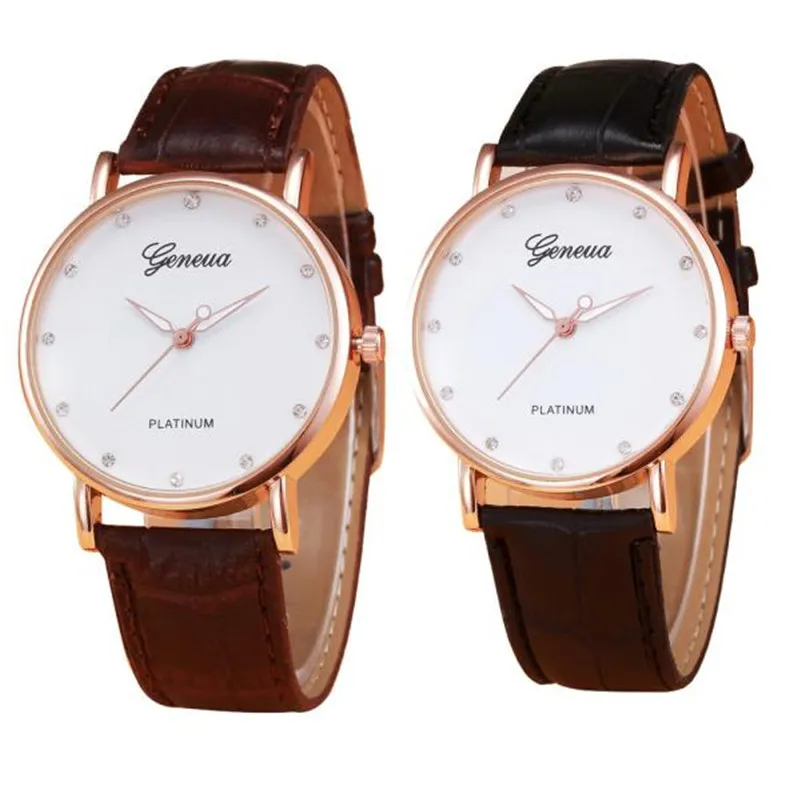Women's watches casual watches Retro Design Leather Band Analog Alloy Quartz Wrist Watch Women Clock Relogio Feminino M07 (5)
