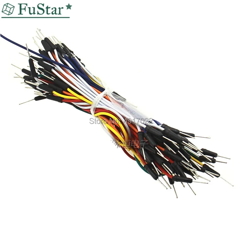 

65pcs=1set Jump Wire Cable Male to Male Jumper Wire for A rduino Breadboard 65 jump wires Solderless Flexible Breadboard