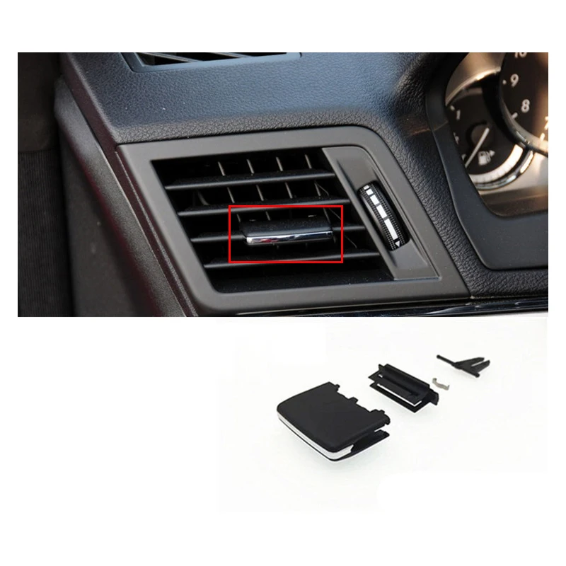 1 шт. для Mercedes Benz W212 E180 E200 E260 E280 E300 A/C воздуха на выходе черный наклейки-вырезки Ремкомплект/Кондиционер Vent