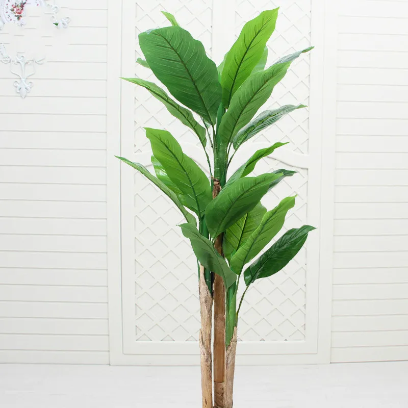 Поддельные Фортуны дерево большой банан Дерево Искусственные растения для дома украшения бонсай пластиковые цветы искусственные растения с горшком
