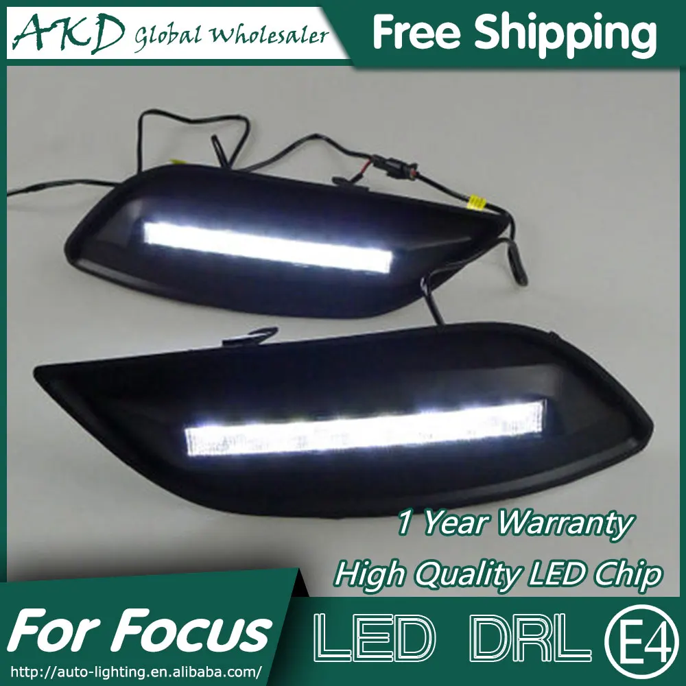 

AKD Car Styling for Ford Focus 2 DRL 2009-2011 Focus LED Fog Lamp Daytime Running Light Fog Light Parking Accessories