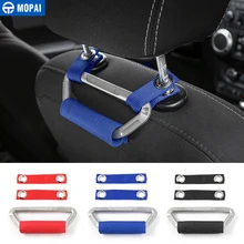 MOPAI negro rojo azul Interior del coche asiento reposabrazos reposacabezas asas coche accesorios para Jeep Wrangler JK 2007-2017 estilo de coche