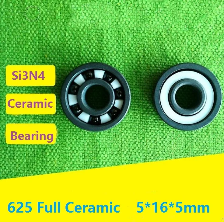 

4pcs/10pcs 625 full Si3N4 Ceramic bearing 5x16x5 mm Ceramic deep groove ball bearings 5*16*5mm