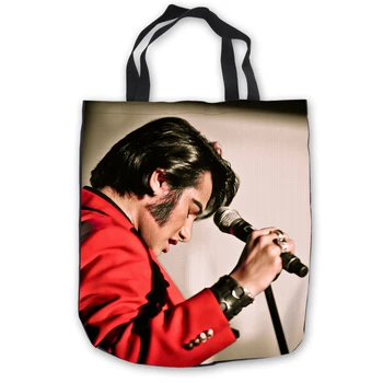 

Custom Canvas Elvis Presley ToteBags Hand Bags Shopping Bag Casual Beach HandBags Casual 180713-1-30