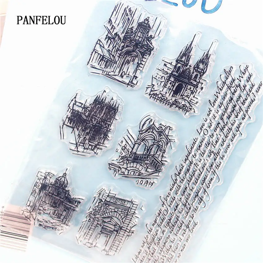 

PANFELOU Street view Clear Stamp DIY Silicone Seals Scrapbooking/Card Making/Photo Album Decoration Supplies sheets