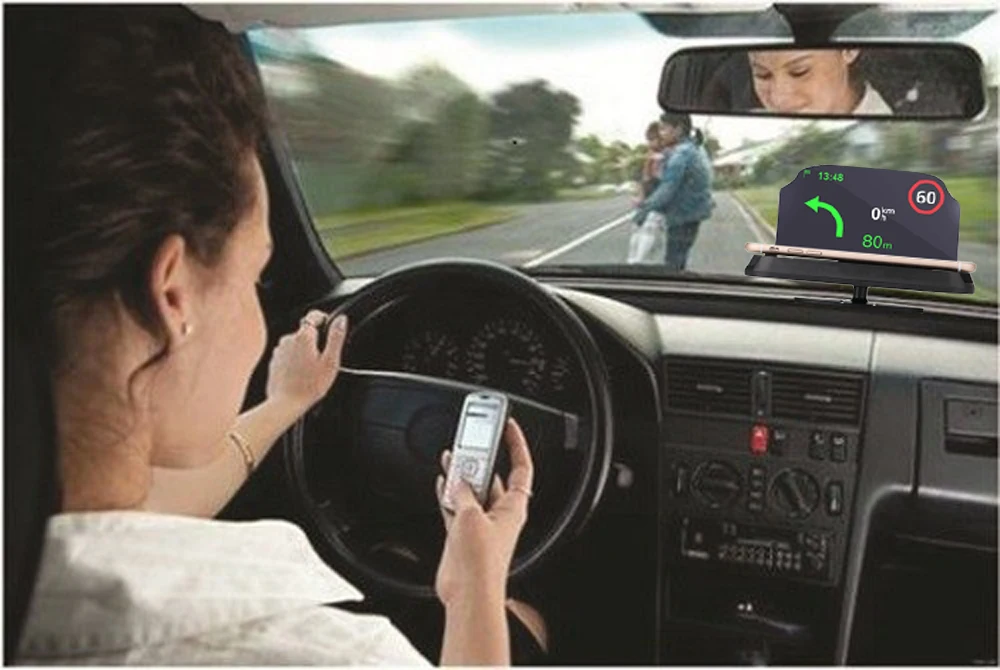 6,0 дюймов HUD Дисплей авто-Стайлинг Hud Дисплей превышение скорости Предупреждение лобовое стекло сигнализации проектор Системы Универсальный Авто