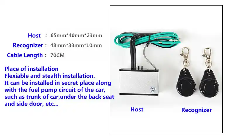 Car Starter Pump Automatic Lock Unlock Wireless Relay Immobilizer Car Alarm Immobilizer Anti Theft Device