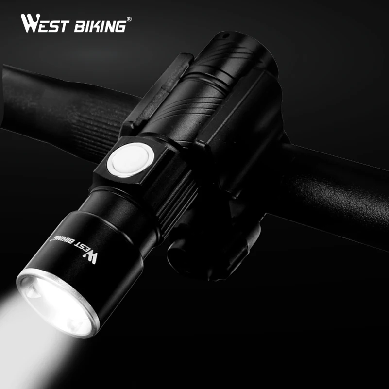 Ultrabright Stretch Lamp 200m Bicycle Front LED Flashlight Bike USB Rechargeable