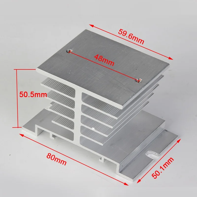 Yilan твердотельные реле SSR-10DA SSR-25DA SSR-40DA 10A 25A 40A на самом деле 3-32 В постоянного тока в переменный 24-380V AC SSR 10DA 25DA 40DA Лидирующий бренд - Габаритные размеры: Base