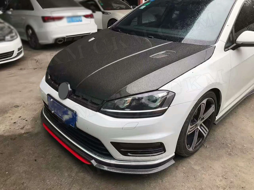 Для VW MK7 карбоновые решетки переднего бампера для Volkswagen Golf 7 VII MK 7