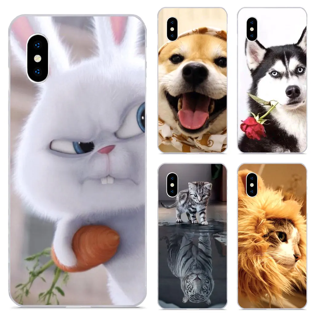

Cute animal soft transparent case for samsung galaxy s9plus s7 edge s8 s9 plus s10 lite note 8 note9 coque anti-fall tpu cover
