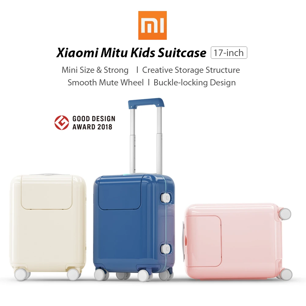 Xiaomi Миту Чемодан детский Дорожный чемодан для путешествий 17 дюймовая тележка на