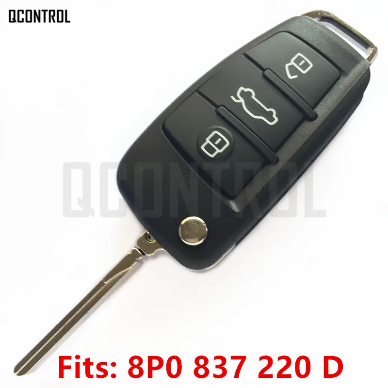 QCONTROL Автомобильный Дистанционный Ключ DIY для AUDI A3 S3 A4 S4 TT 8P0837220D/5FA009272-11 2005-2013