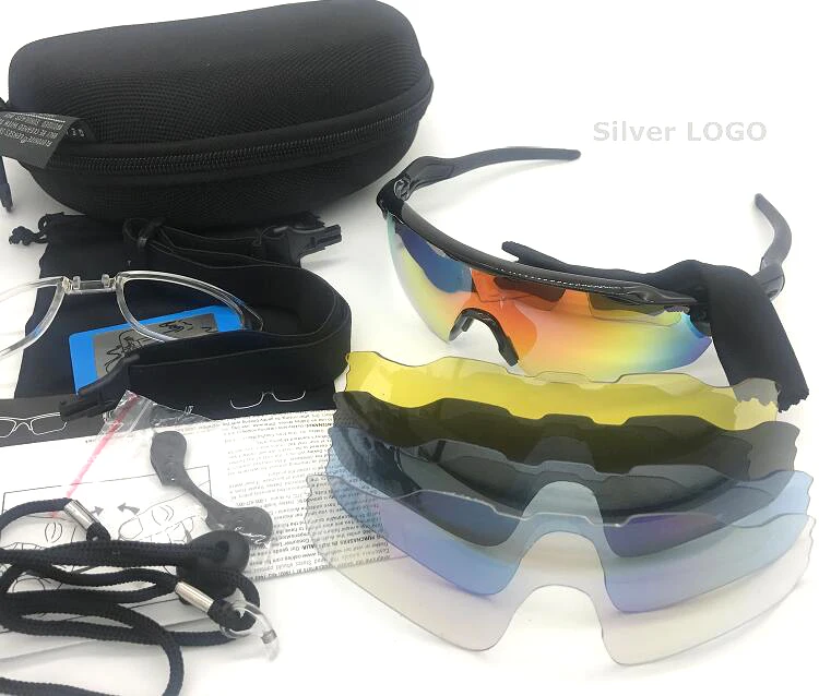 Очки для велоспорта с 5 линзами, поляризационные, для спорта, рыбалки, бега, верховой езды,, солнцезащитные очки для велосипеда, очки для мужчин и женщин - Цвет: Polarized 5 lens