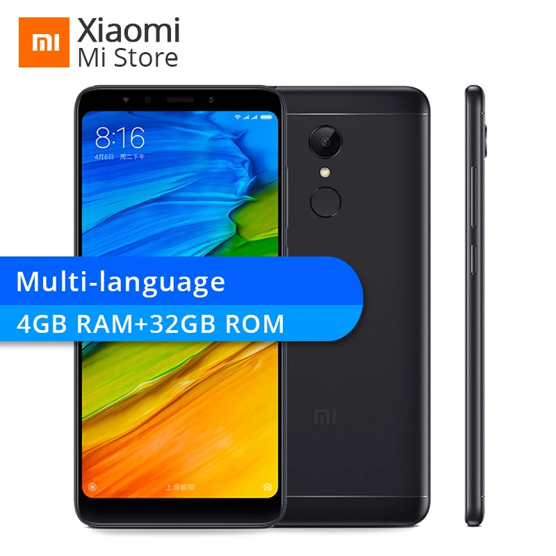 Пользовательские Встроенная память Xiaomi Redmi 5 Redmi5 4 ГБ Оперативная 32 телефона Snapdragon