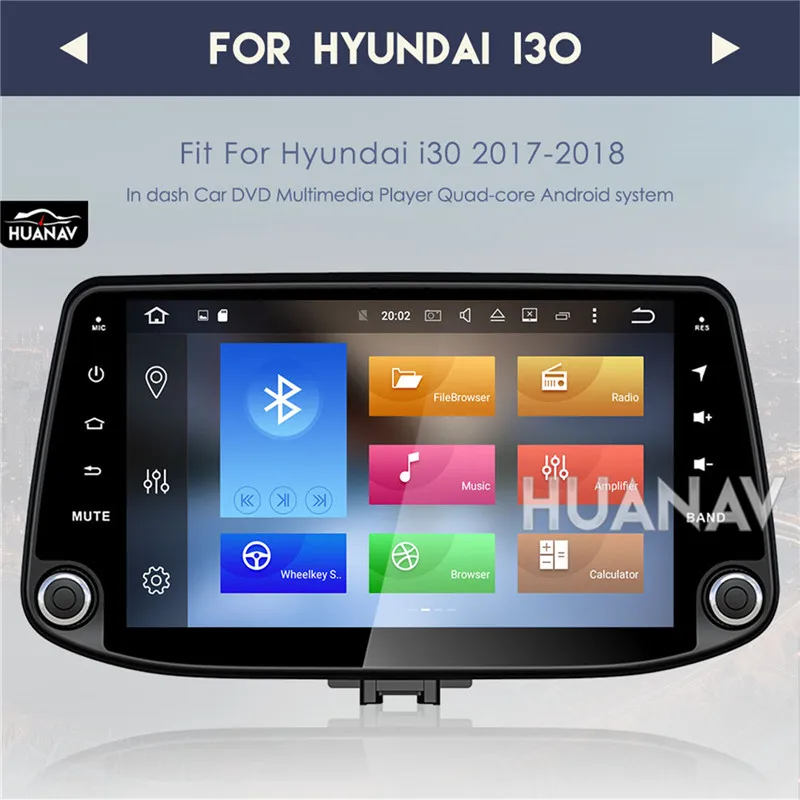 Flash Deal Car radio player car GPS navigation for Hyundai I30 2017 2018 Android 8.0/Android 7.1 multimedia auto stereo no dvd player 1