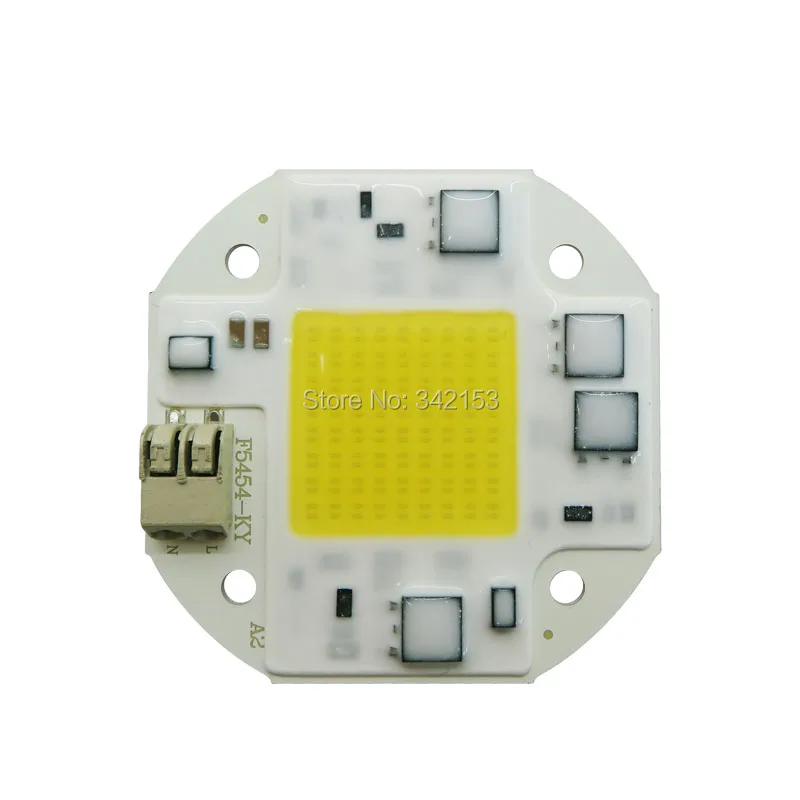 20 Вт 30 Вт 50 Вт F5454 Высокое напряжение AC100-260V 5800-6500 к белый высокой мощности светодиодные чипы излучатель Ламповые светильники