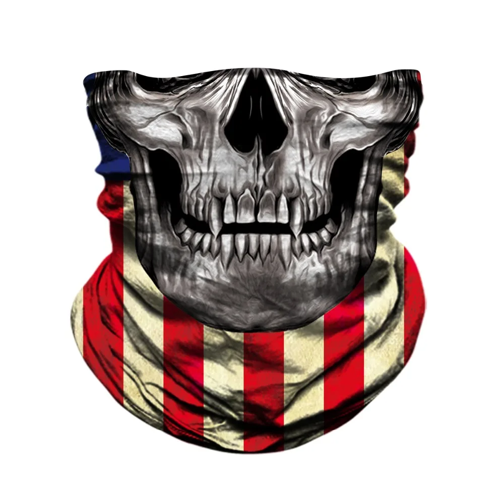 

BJMOTO 3D COOL Balaclava Magic Motorcycle Face Mask Ghost Skull Skeleton Breathable Head Shield Man Woman Bandana Scarf