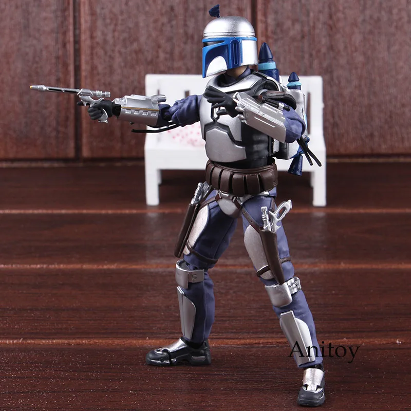 SHF Figure Star Wars Anime Figurine Star Wars Jango Fett Bounty Hunter PVC Action Figures Collectible Model Toy