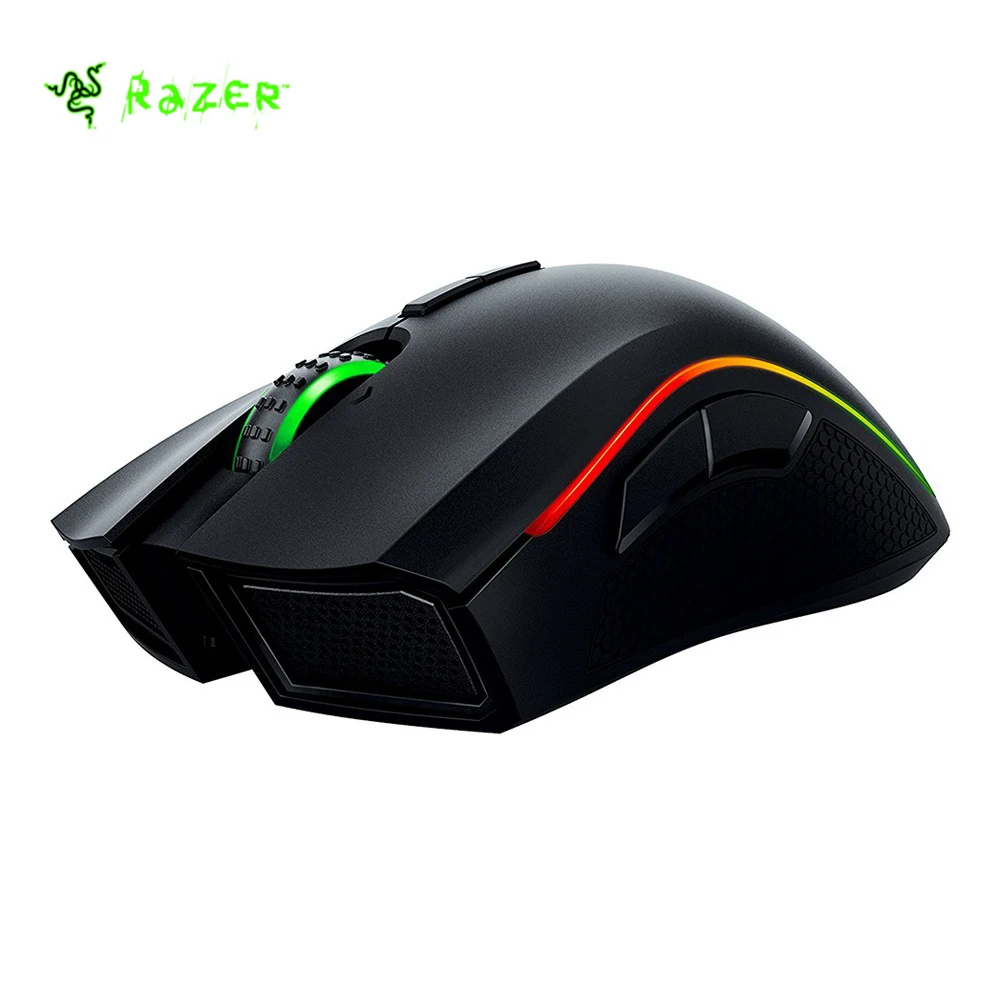 Оригинальный razer Mamba Chroma Professional класс проводной/беспроводной Эргономичный
