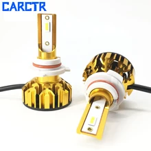 CARCTR из 2 предметов светодиодный фары автомобиля туман LampH1 H3 H4 H7 9005 9006 H11 880 H13 9004 светодиодный лампы C6 светодиодный фары