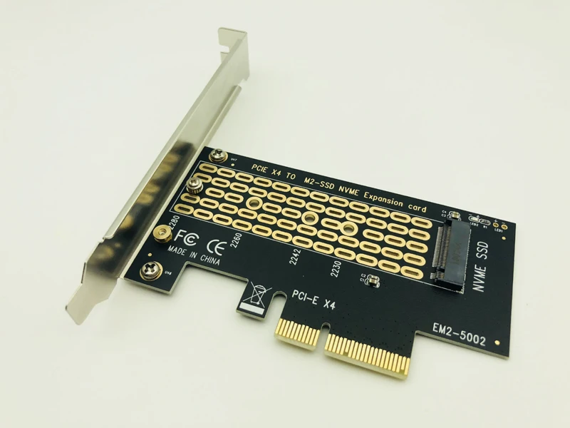 PCI-E PCI Express 3,0X4 для M.2 NVMe M ключ NGFF SSD PCIE M2 переходная карта адаптер Поддержка 2230 2242 2260 2280 Размеры