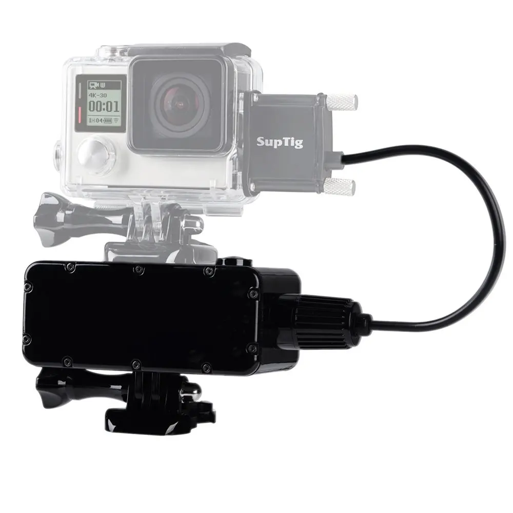 Водонепроницаемый внешний аккумулятор для экшн камеры DJI Osmo GoPro Hero7 6 5 Hero 4 3 + Xiaomi Yi