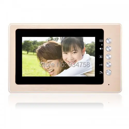 

7" Digital Video Doorphone Pink Color Intercom LCD Monitor