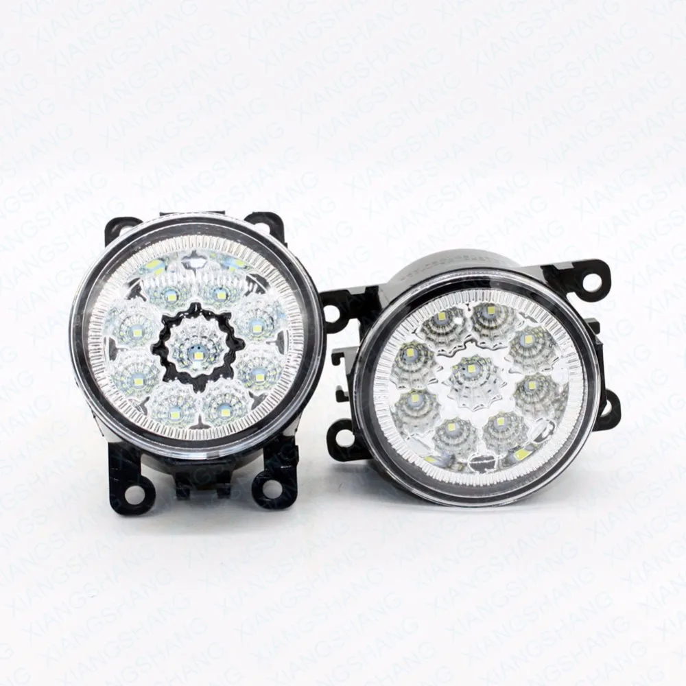 

2pcs Car Styling Round Front Bumper LED Fog Lights DRL Daytime Running Driving For Renault Kangoo BE BOP KW0 KW1 MPV 2009-2015
