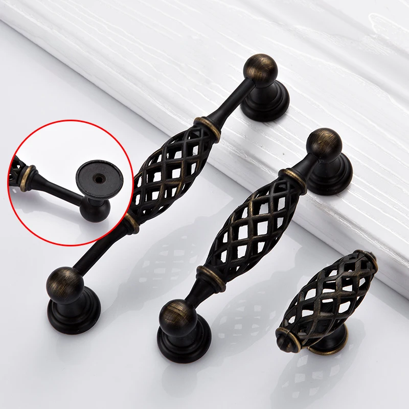 5pcs Birdcage Door Handle Antique Furniture Knobs and Handles for Kitchen Cabinets Vintage Closet Handle Drawer Pull 5pcs Birdcage Door Handle Antique Furniture Knobs and Handles for Kitchen Cabinets Vintage Closet Handle Drawer Pull