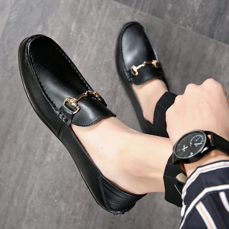 

New leather doudou shoes in spring 2019 are comfortable, breathable, soft and business casual leather shoes for men