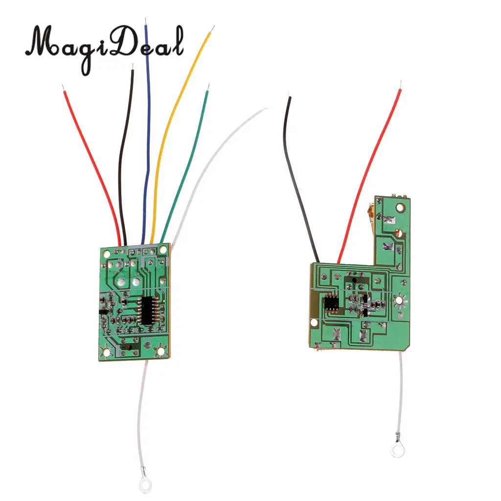 27M 4CH Remote Control Module Receiver & Transmitter Wireless Board with Antenna for Mini DIY RC Toy Car Accessories