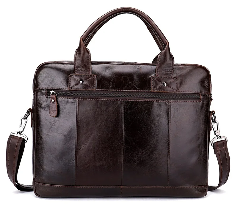 Для мужчин масло восковой кожи Дизайн Бизнес Портфели 14 дюймов ноутбука Docu Для мужчин t случае Модные атташе сумка портфель сумка LI-2266
