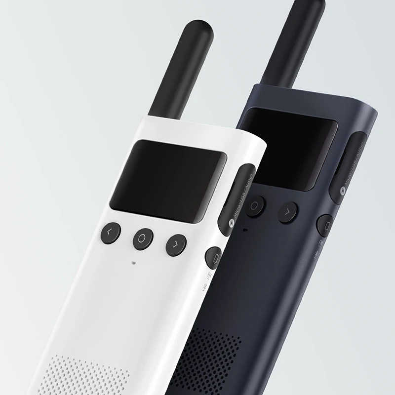 Xiaomi Mijia Smart Walkie Talkie 1S с fm-радио динамик в режиме ожидания смартфон приложение расположение поделиться быстро команда talk