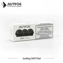 60 шт./лот Justfog C601 pod для justfog C601 стартовый набор 1,7 мл емкость Топ заправка pod картридж