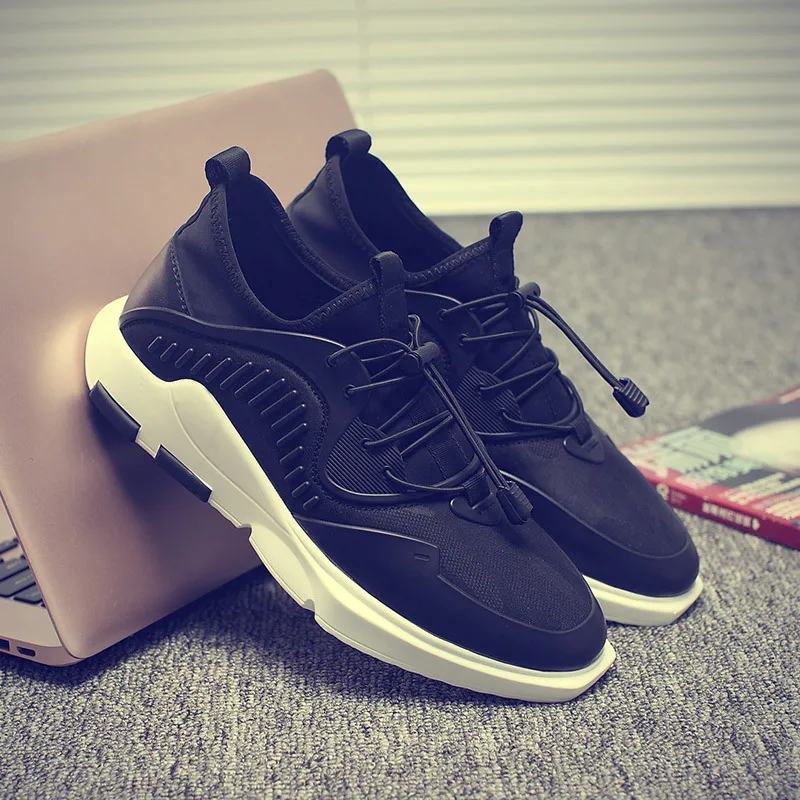 

European Men Shoes Summer Increased Fabric Breathable Male Shoes SPORT Joker Tide Shoes Sneakers Arder Skateboarding Shoe