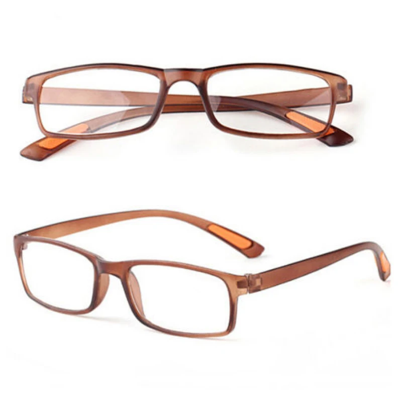 Mayitr 1pc Unisex Elders Square TR90 Frame Glasses Special Design Clear Resin Lens Reading Glasses Presbyopic +1.0~+4.0