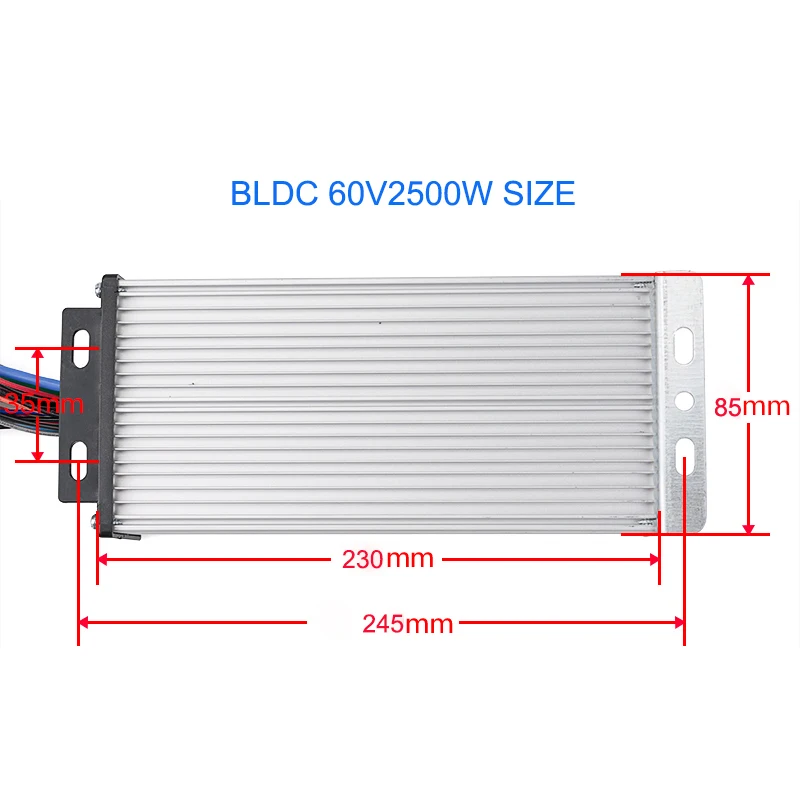 60 в 2500 Вт DC контроллер электрический велосипед бесщеточный мотор контроллер 41A 18 Mosfet с датчиком Холла для электрического велосипеда автомобиля мотоцикла