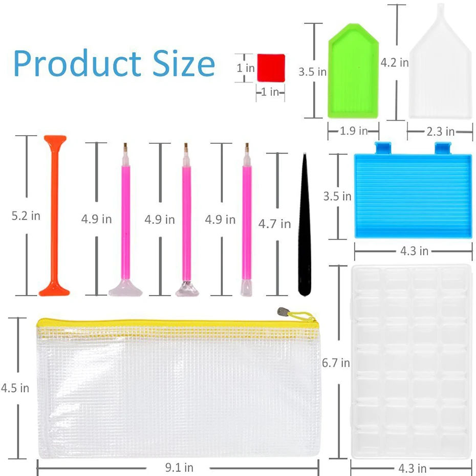 20 шт./компл. поделки алмазов картина инструмент Pen коробка для хранения Алмазная вышивка аксессуары Стразы вышивки крестом Наборы случаи инструменты