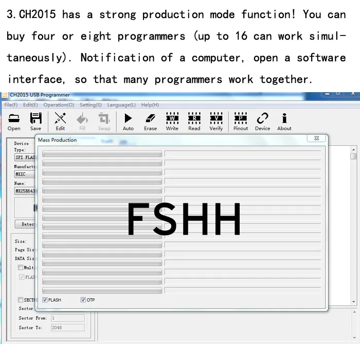 FRETE GRÁTIS! Programa CH2015 programador USB de