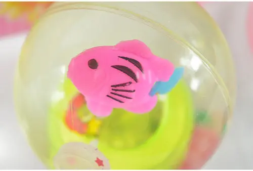 Luminous bouncing ball with elastic string light clear transparent crystal playball children pet toy doggy kids girls boys gift 8