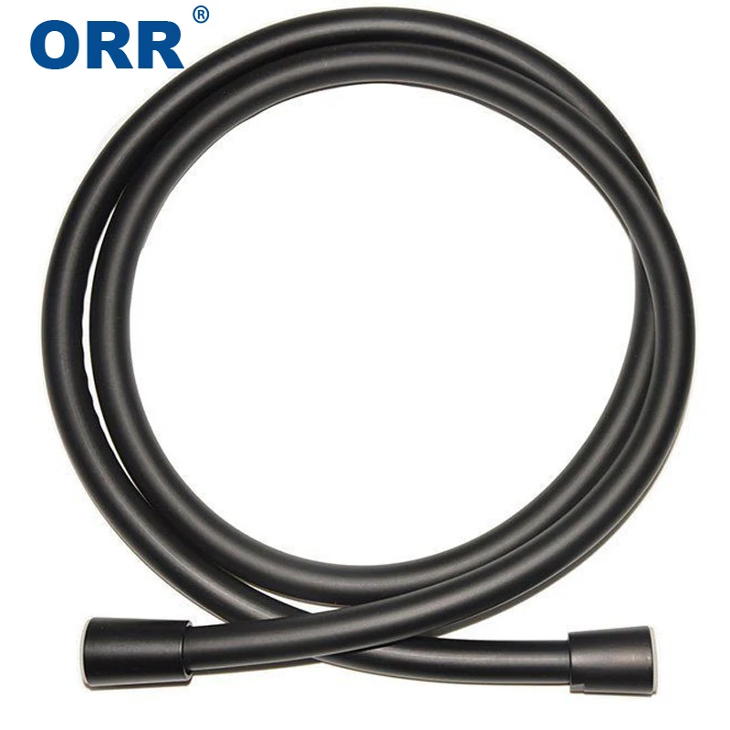 

Black Bathroom shower hose 1.5m plumbing hose flexible shower accessroies toilet bidet water pipe ORR