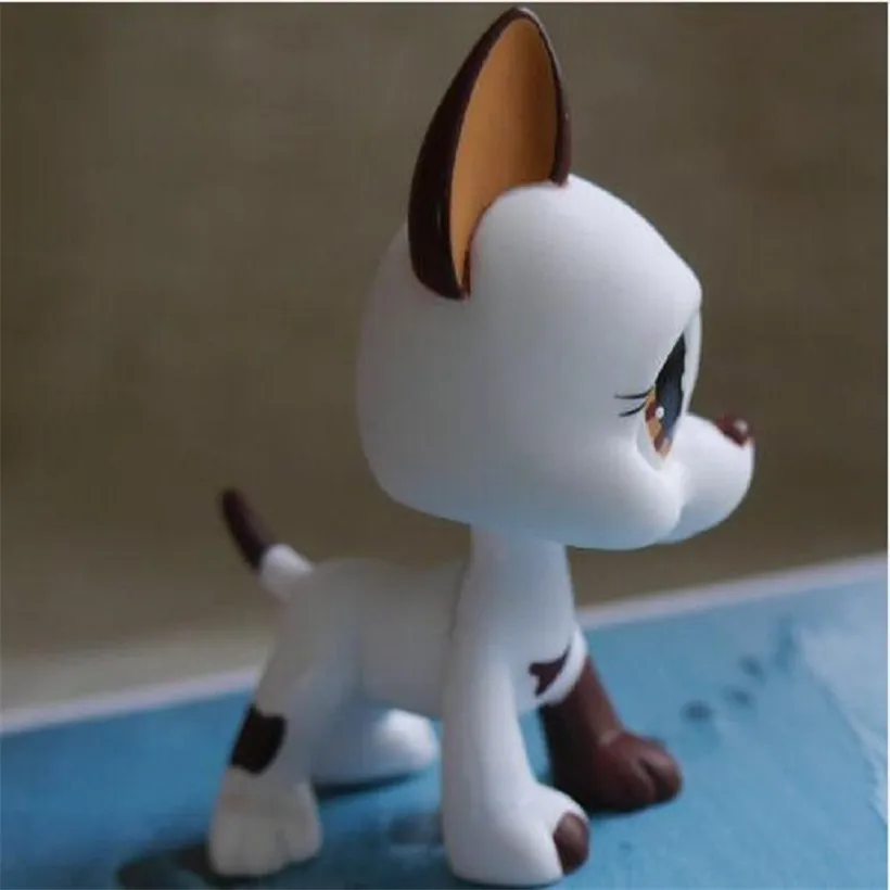 Новый узор Pet Shop LPS белый Coior Кошка Собака волосы Домашние животные с голубыми
