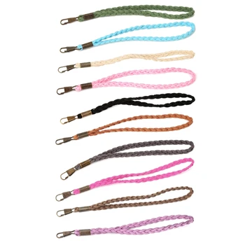 

THINKTHENDO Replacement Woven Wrist Strap Bag Accessories Fashion Clutch Wristlet Purse