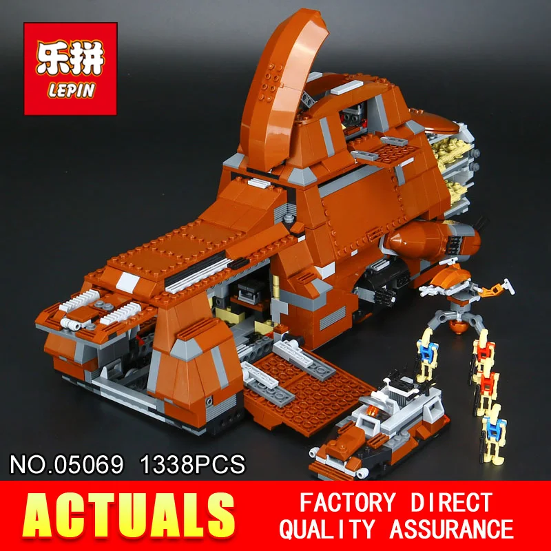 

LEPIN 05069 1338Pcs STAR Model Stunning The Federation MTT Transportation Tank Set Children Building Blocks Bricks Toy 7662 WARS