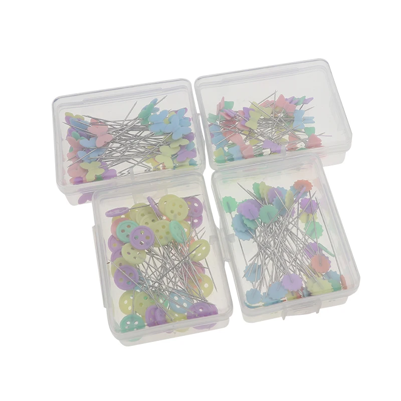 

50Pcs100Pcs Sewing Accessories Patchwork Pins Bird Flower Head Pin Sewing Pin Needles Craft Handwork Tool Supplies Mixed Colored