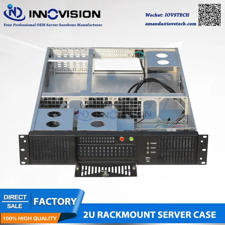 Стабильный 1" 2U rackmount чехол RC2630A-2 поддерживает макс. 12"* 1" ATX M/B с тремя отделениями для карт полной высоты