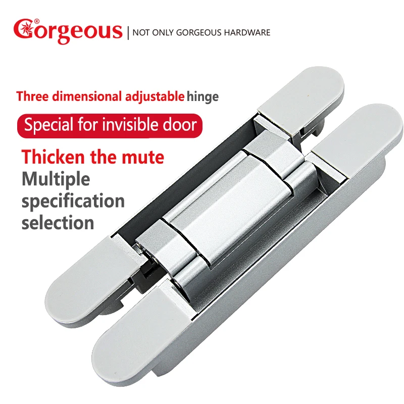 

Gorgeous Heavy Three-Dimensional Adjustable Invisible Hinges For Cabinet Cupboard Furniture Hardware