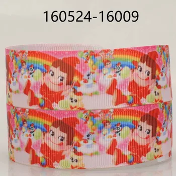 

free shipping 50 yards 1 " 25mm new arrivals Japan lively peko print grosgrain tape cartoon ribbon DIY