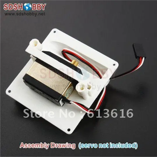 Servo Protector Servo Mount for 36g 56g Servos White one pair